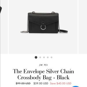 JW Pei bag silver